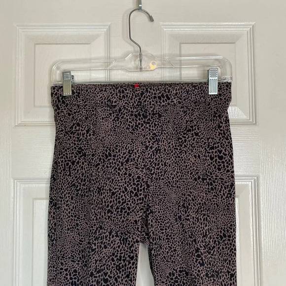 SPANX Jean-ish Ankle Leggings in Desert Dot Leopard Print Size Small Pull On - Picture 4 of 8